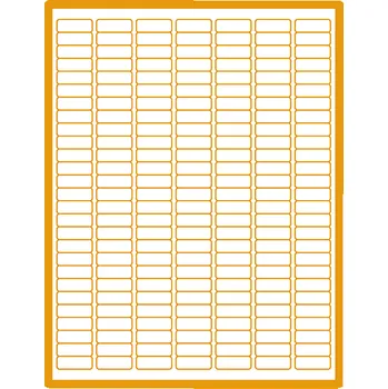 Samolepící etiketa 35 00477 - Print Etiketa A4, 25,4 mm x 10 mm, Rudá reflexní, 189 etiket na archu, Balení - 100 ks