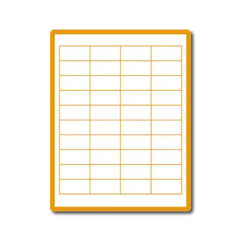 Speciální papír 35 00452 - Print Etiketa A4, 48,5 mm x 25,4 mm, Rudá reflexní, Papír, 44 etiket na archu, Balení - 100 ks