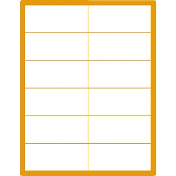 Samolepící etiketa 35 00353 - Print Etiketa A4, 105 mm x 48 mm, Zelená reflexní, Papír, 12 etiket na archu, Balení - 100 ks