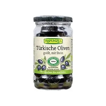 oliva Rapunzel Olivy černé s peckou olejované 185g bio