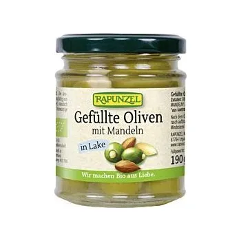 oliva Rapunzel Olivy zelené plněné mandlemi 190g bio