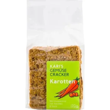 Kari's Crackers Kari's Zeleninové krekry mrkvové 170 g bio