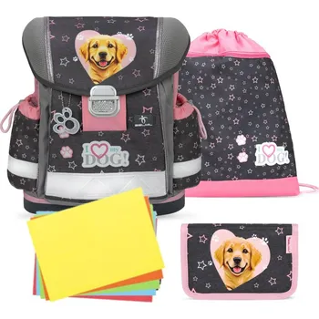 Dětské zboží Školní aktovka Belmil 403-13 Classy Starry Paws (set s penálem a sáčkem) + DÁREK