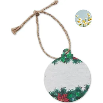 Vánoční ozdoba Ozdoba ze semínkového papíru Bauseed