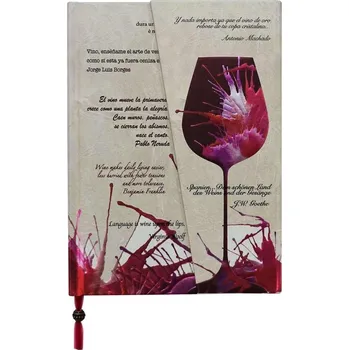 Blok Luxusní zápisník Boncahier Víno Grand reserva/citáty