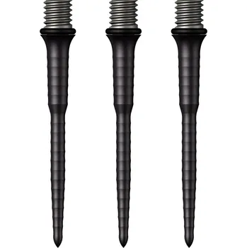 Příslušenství pro šipky Mission Kovové hroty - Titan Ripple - Black - 34 mm