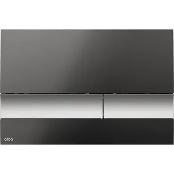 ALCADRAIN Alca Basic 17 ovládací tlačítko pro WC moduly, černá lesk/chrom mat, M1728-2 M1728-2
