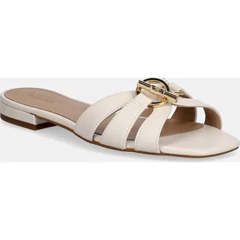 Dámské pantofle Kožené pantofle Lauren Ralph Lauren Blaike Slide 802982875007.100 béžová 01X, EUR 37