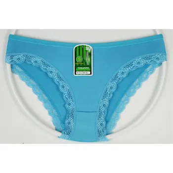 Dámské spodní prádlo TIMANNI Bambusové kalhotky s kraječkou vzor 513 Velikost: M - L, Barva: modrá