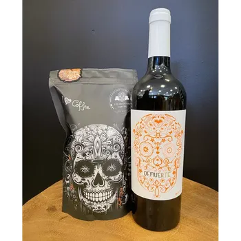 Víno Halloween set 2: Káva Los Muertos bez kofeinu a Demuerte White