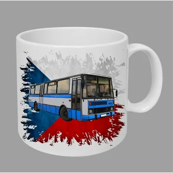 Moon River Karosa C 734 hrnek s autobusem vlajka obsah 330 ml (hrneček autobus)