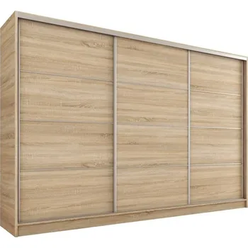 Šatní skříň Nejlevnější nábytek Litolaris 280 bez zrcadla, dub sonoma