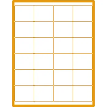 Samolepící etiketa 35 00149 - Print Etiketa A4, 50 mm x 45 mm, 24 etiket na archu - Bealení 100 ks