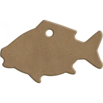 Vánoční dekorace Dřevěný výřez, závěsný - Kapr