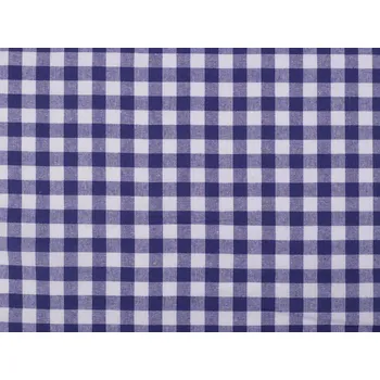 Bavlněné plátno kanafas modrá kostka 1 cm