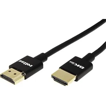Video kabel ROLINE Ultra High Speed HDMI kabel, 8K@60Hz, HDMI M - HDMI M, tenký, 1,5m - 11.04.5924