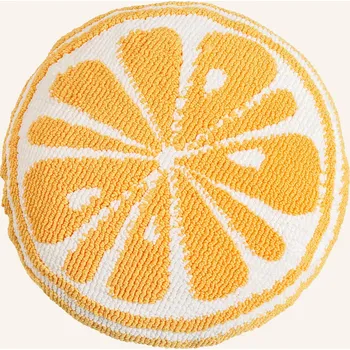 Polštář Magma Dekorativní Polštář Sunny, tmavě žlutá / bílá