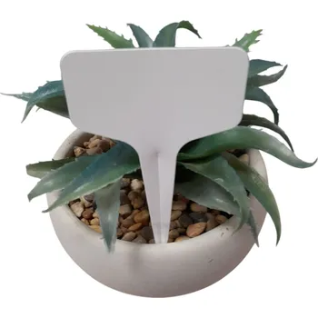 Sadbovač 32 00956 - Etiketa zahradnícka zapichovací, šířka: 60 mm, výška: 100 mm, PVC, Bílá, Balení - 50 ks