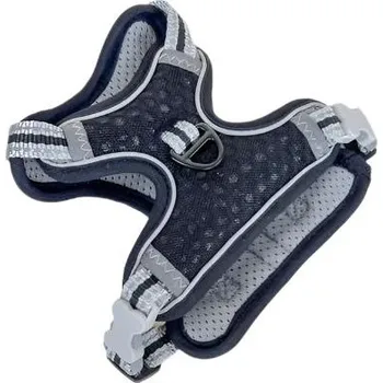 Postroj pro psa ANNAM Polstrovaný postroj Xs, černý