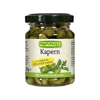 konzervovaná ryba Rapunzel Kapary v olivovém oleji 120g bio