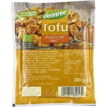 Dennree Tofu na indický styl 200 g bio