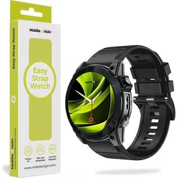 Příslušenství k chytrým hodinkám Mobile Origin Easy Strap Silicone 20mm QuickFit Black