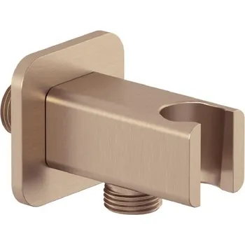 Sprchový držák Kludi A-Qa - Sprchové kolínko s držákem, kartáčovaný bronz 65568N1-00