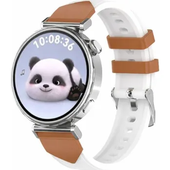 Ostatní příslušenství k chytrým hodinkám eses Silikonový sportovní řemínek pro Huawei Watch GT 5 41mm a GT 6 41mm - Bílo hnědý, 18 mm