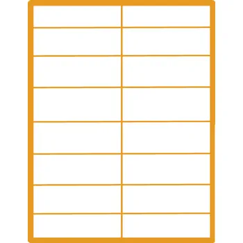 Samolepící etiketa 35 00189 - Print Etiketa A4, 89 mm x 37 mm, 16 etiket na archu - Balení 100 ks