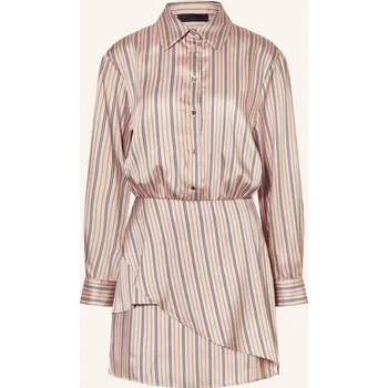 Dámské šaty Liu Jo Dámské Satinové Šaty S Košilovým Střihem, černošedá /...