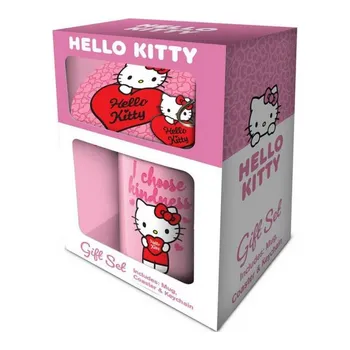 Dárková kazeta - Hello Kitty (My Heart) Hrnek, Klíčenka, Podtácek
