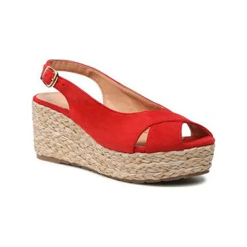 Dámské baleríny Jenny Fairy Espadrilky TS5249-01 Červená 39