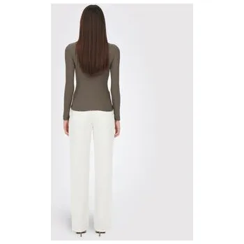 Dámská halenka ONLY Halenka Emma 15180040 Hnědá Slim Fit XL