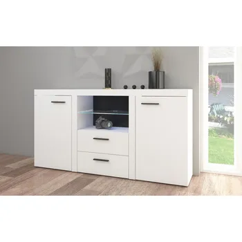 Obývací stěna FalcoNabytek Komoda Rizo 2D2S bílá