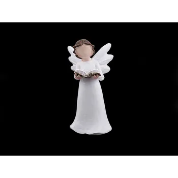 Vánoční dekorace Dekorace anděl malý, barva 5 bílá