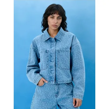 Dámská bunda Sinsay - Krátká džínová bunda - modrá - 533GY-50J - 533GY-50J-S