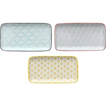 Stolování Tognana Talíř obdélník 1 ks 21x11,5 cm DELHI ASSORT