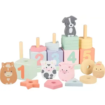 Dřevěná hračka Orange Tree Toys - Počítání se zvířátky z farmy
