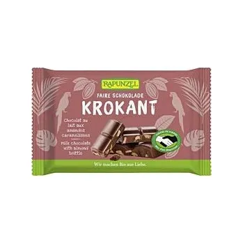 Čokoláda Rapunzel Mléčná čokoláda s mandlemi křehká 100g bio