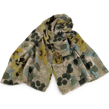 Šátek Šátek / šála / pléd ginkgo 90x175 cm Varianta: 4 zelená, Balení: 1 ks