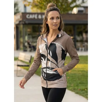 Dámská mikina Dámská mikina na zip premium ALTISPORT VOJ/ALW128MI02 KÁVOVÁ XXXL