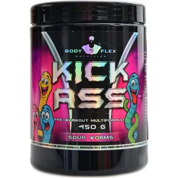 Bodyflex Kick ass pre-workout 450 g - sour worms
