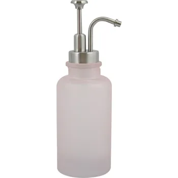 Dávkovač mýdla SPIRELLA Spirella dávkovač mýdla YOKO, světle růžový, sklo, 280 ml, 10.20402