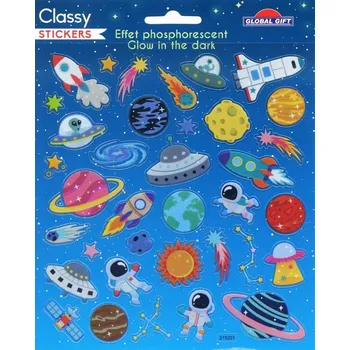 samolepka Samolepky GG CLS 215201 svítící ve tmě - Universe