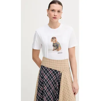 Pánské tričko Bavlněné tričko Barbour Marine LTS0716 bílá 00X, vel. 40