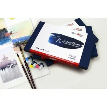 ROSA Gallery akvarelové barvy Classic - 24 barev v kartonové krabičce