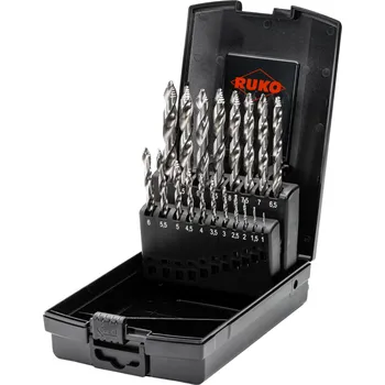 Vrták Sada vrtáků FLOWSTEP do kovu HSS, 1-10mm 19 dílů, Ruko RU259214RO