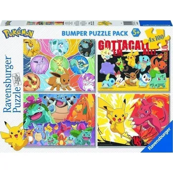 Puzzle Puzzle Pokémon 4x100 dílků