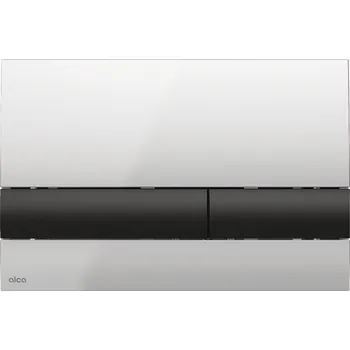 ALCADRAIN Alca Basic 17 ovládací tlačítko pro WC moduly, chrom mat/černá lesk, M1712-8 M1712-8