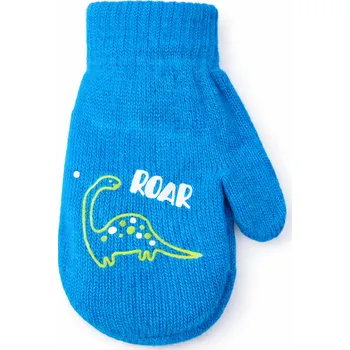 Rukavice xcena Palčáky dětské tyrkysové s obrazky Velikost: uni